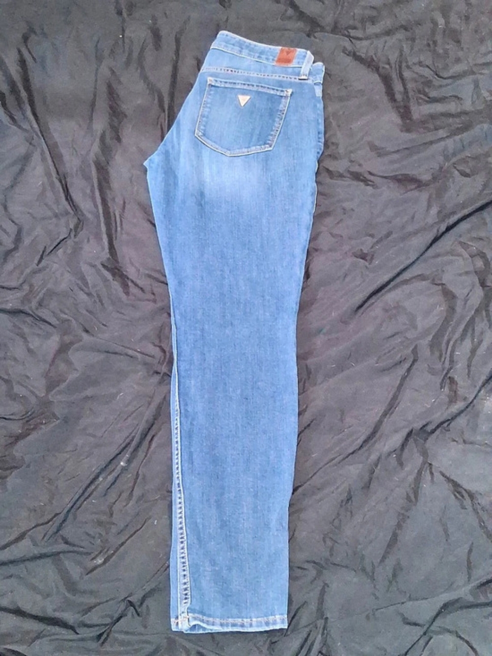 GUESS Power Stretch Skinny Boot Cut Blue Waist 28